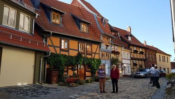 Kleine Fachwerkhäuser in Quedlinburg