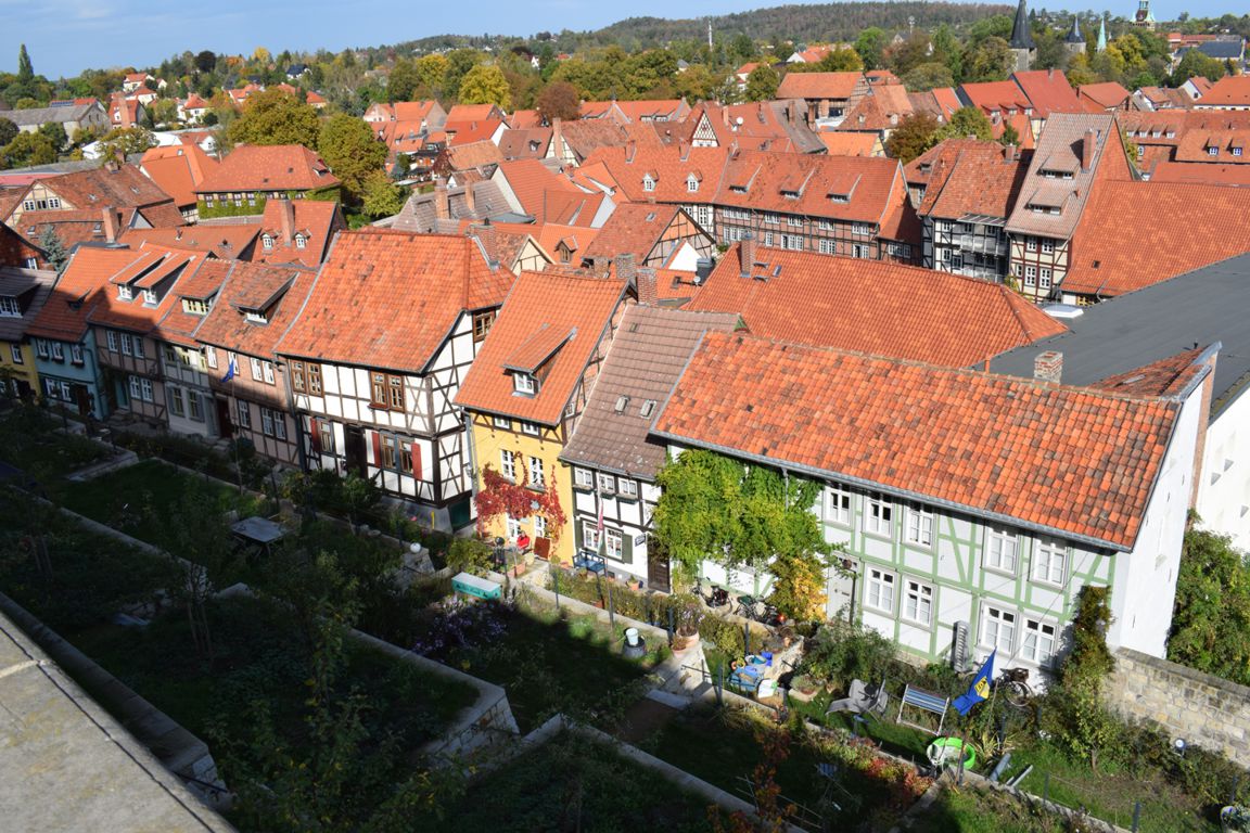 Blick über die Altstadt von Quedlinburg
